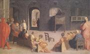 Domenico Beccafumi San Bernardino of Siena Preaching (mk05) oil on canvas